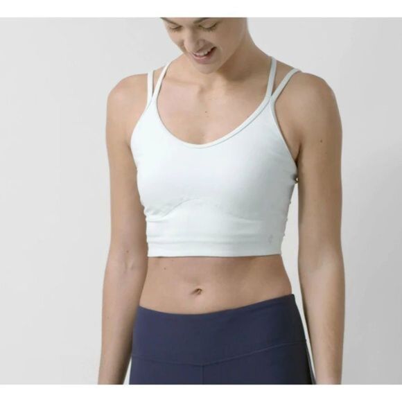 CRANE & LION Studio Sports Bra Wan Blue NWT - Picture 1 of 5